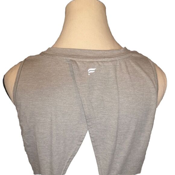 Fabletics Womens Blake GRAY Open Back Tank Sleeveless Size Small - Picture 4 of 8